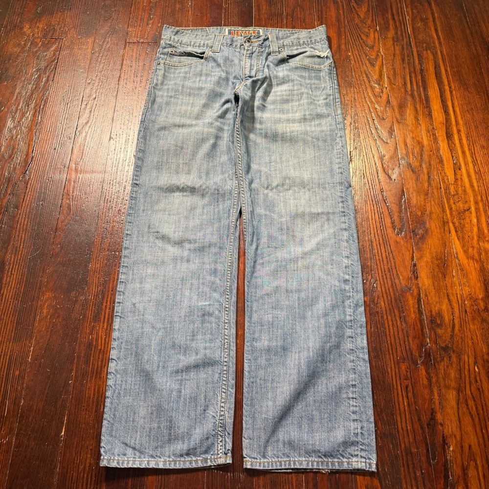 Levis 549 Jeans 32x32 Low Loose Baggy Relaxed Whiskered Distressed Y2K Faded